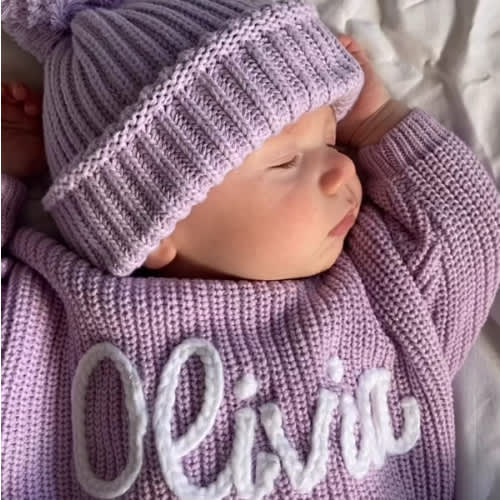 Hand Knitted Personalized Sweater