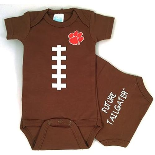 Clemson Tigers Baby Football Onesie