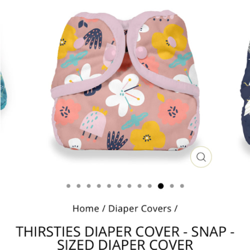 Thirsties Diaper Cover - Snap - sized diaper cover