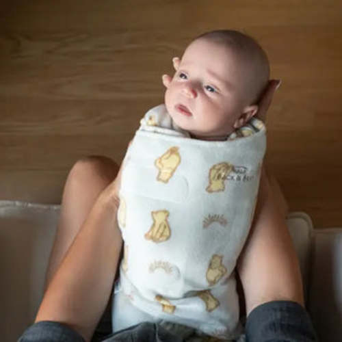 Cotton Swaddle Midnight Moons Blue S | HALO