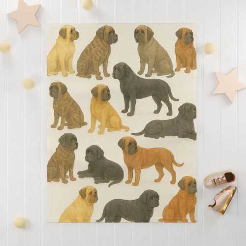 Mastiff Baby Blanket Fleece Mastiff Swaddle Mastiff Nursery Decor Dog Baby Swaddle New Baby Gift for Mastiff Family Mastiff Baby Shower Gift