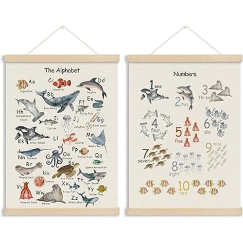 Ocean Animal Nursery Poster