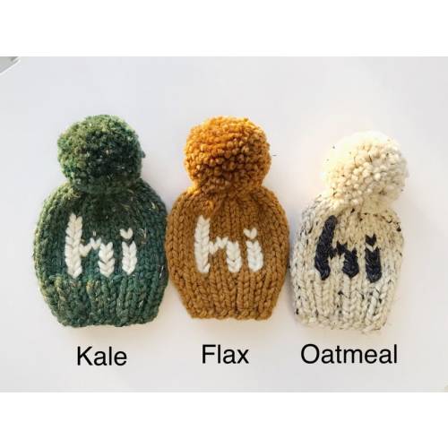 Hi Hat/hi Baby Beanie/baby Announcement Hat/ Newborn Photo - Etsy