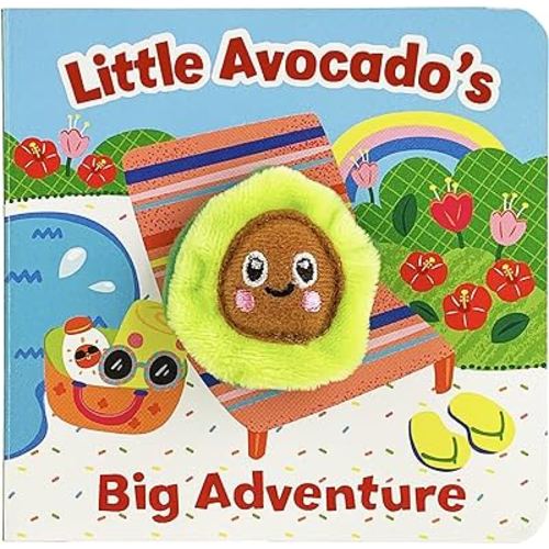Little Avocado's Big Adventure Finger Puppet Board Book, Ages 1-4
