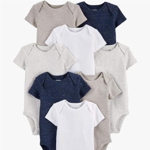 8-Pack Short-Sleeve Bodysuit - Newborn