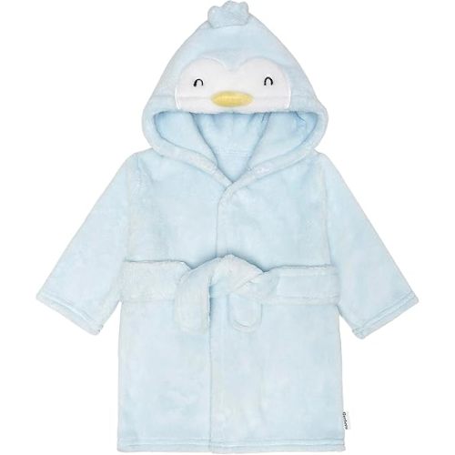 Gerber Unisex Baby Plushy Soft Hooded Animal Character Bathrobe