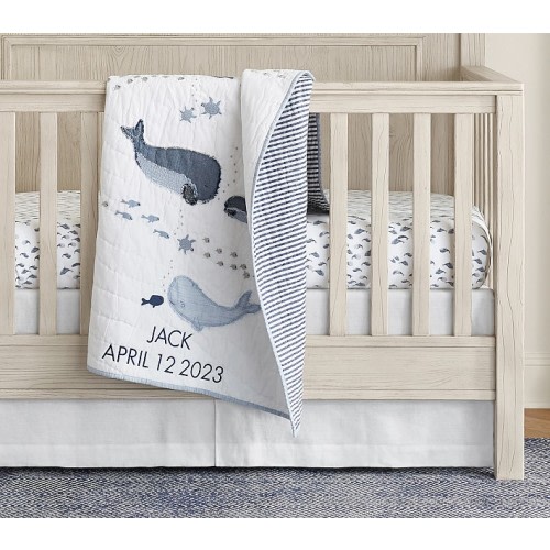 Jack Nautical Whale Baby Quilt