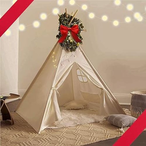 Kids Teepee Tent for Kids - with Light String | Teepee Tent for Kids | Kids Play Tent | Kids Teepee Play Tent | Toddler Teepee Tent for Girls & Boys