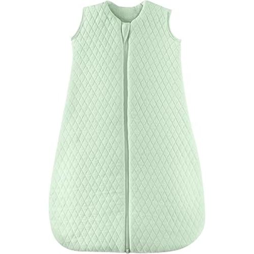 JELLYMONI Baby Sleep Sack TOG 2.5, 6-12 Months Winter Baby Wearable Blanket, 100% Cotton Infant Sleeping Sack 2-Way Zipper Warm Quilted Sleepsack