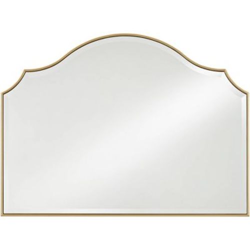 Noble Park Vinyard Arch Top Vanity Decorative Wall Mirror Vintage Beveled Glass Gold Frame 38" Wide for Bathroom Bedroom Home