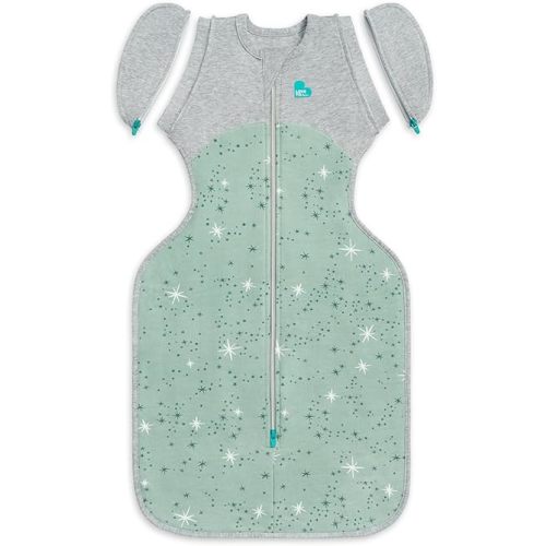 Love to Dream Swaddle Up Transition, Patented Zip-Off Wings, Help Baby Transition from Being Swaddled to Arms Free When Showing Signs of Rolling, Suitable for All Seasons, 13-19 lbs, Olive