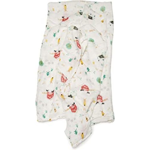 Loulou Lollipop Soft Baby Swaddle Blanket Muslin Wrap Receiving Blanket for Newborn to Toddler Girl and Boy, Large 47” by 47” - Animal Farm…