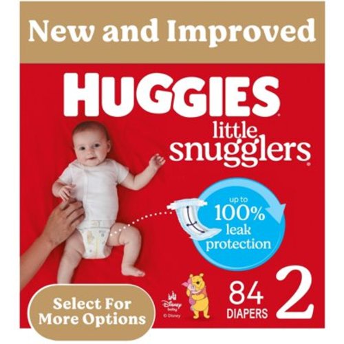Huggies Little Snugglers Baby Diapers, Size 2, 84 Ct