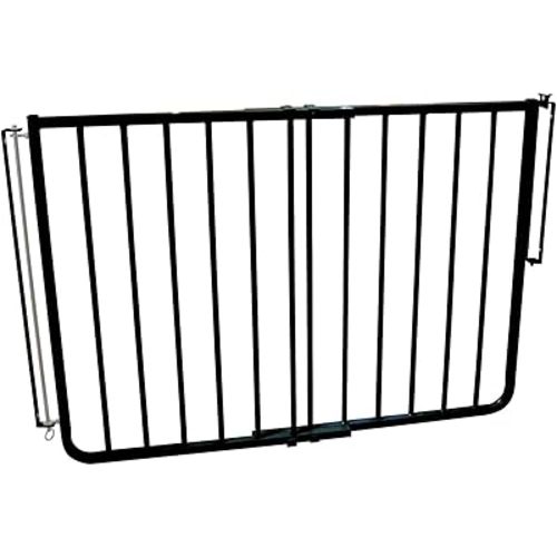 Cardinal Gates SS30 Stairway Special Baby Gate for Stairs - Adjustable Indoor Dog Gate - Aluminum Metal Safety Gate for Kids & Pets - 27 to 42.5 Inches Wide - Black - USA Based Company
