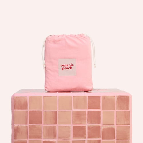 Waterproof Fitted Sheet - Washed Pink