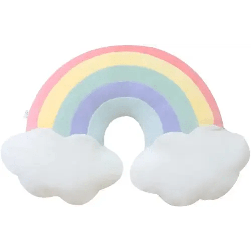 JIANEEXSQ Cloud Rainbow Shaped Pillow Home Decorative Creative Cushion Plush Stuffed Pillow Candy Color Cushion 00112021