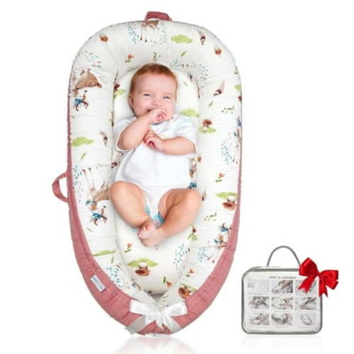 Baby Lounger Cover, protable Baby Lounger, Baby Snuggle Lounger me, Baby Gift, Adjustable Baby Lounger, line Leaves Baby Lounger