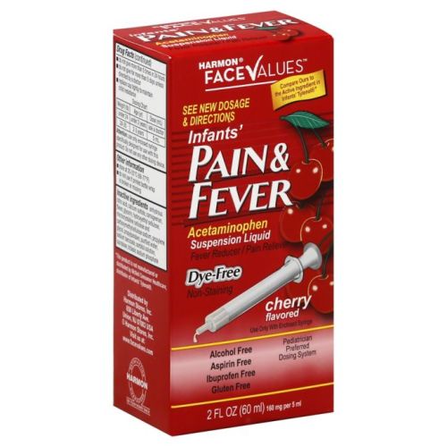 Harmon® Face Values™ 2 oz. Infants' Pain & Fever Suspension Liquid in Cherry