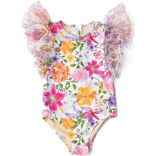 Summer Gardens Ruffle One-Piece Swimsuit, 6-12M