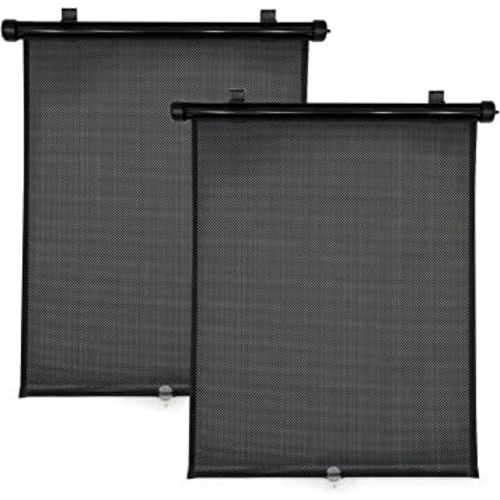 Travel Bug 2-Pack Roller Shades for Cars, Trucks, Vans, SUVs, Sun Protection for Baby