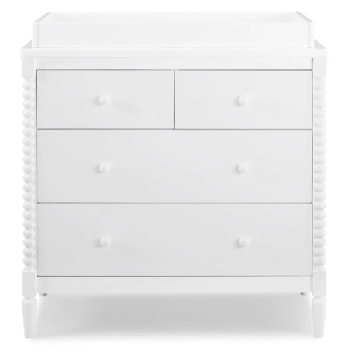 Saint 4 Drawer Dresser with Changing Top and Interlocking Drawers | Delta Children