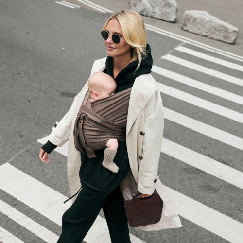 Konny Baby Wrap Carrier Flex Airmesh - Mocha, XS-XL