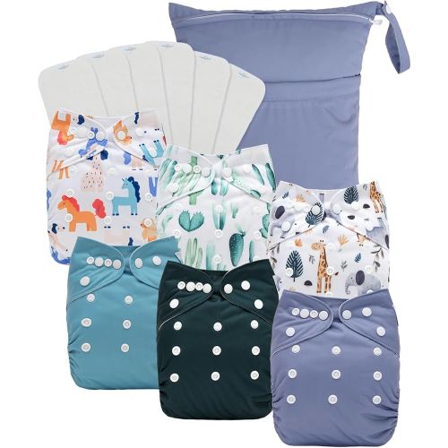 Babygoal Cloth Diaper Covers 6 Pack