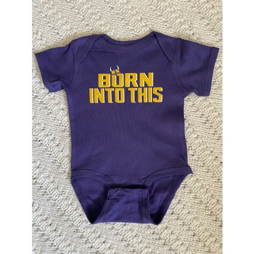 Viking Born Into This Minnesota Infant Baby Rib Bodysuit For Sporting Events, Parties, Etc.