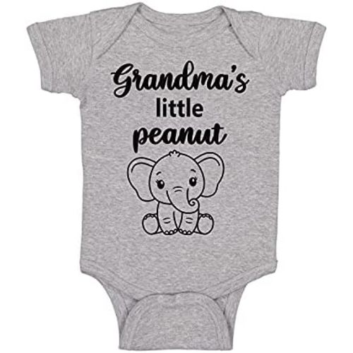 Grandma's Little Peanut - Funny Baby Essentials Bodysuit - Baby Boy Clothes Newborn Romper