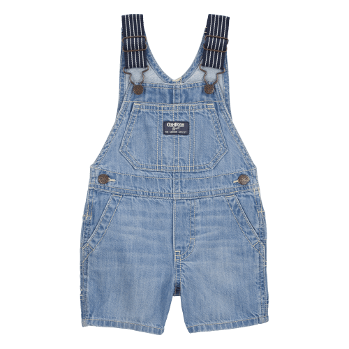 Baby Denim Shortalls - Blue