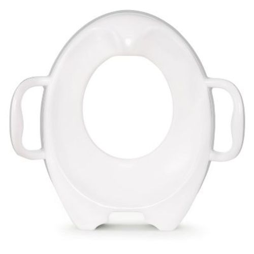 Munchkin Sturdy Potty Seat - White: Ergonomic Design, Built-In Handle, Rubber Edge Holds Seat In Place