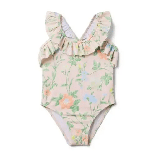 Recycled Floral Ruffle Swimsuit