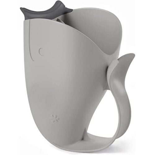 Skip Hop Baby Bath Rinse Cup, Moby Tear-free Waterfall Rinser, Grey