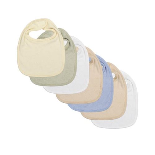 Cream Baby 7 Pack Bibs | Best&Less™ Online