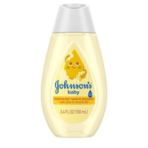 Johnson's Head-To-Toe Gentle Baby Body Wash & Shampoo, Travel Size - 3.4 fl oz