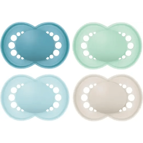 MAM Original Matte Baby Pacifiers, Binky for 16+ Months, BPA-Free Silicone Nipple, Easy to Clean, Best for Breastfed Babies, Developed with Medical Experts, 4 Count Binkies