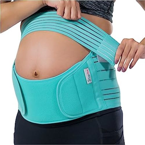 Belly Bands For Pregnant Women, Pregnancy Belly Support Band, Belly Band For Back Support. Pregnancy Must Haves, Belly Support For Pregnancy. Dark Mint Color/Size M