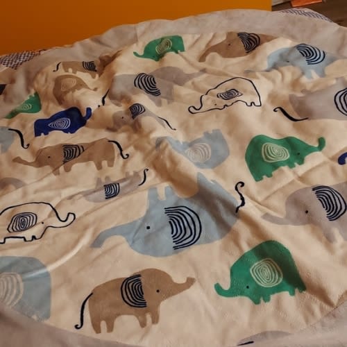 💙2/$25 or 4/$40 DreamGro Elephants Round Tummytime Mat Excellent Condition