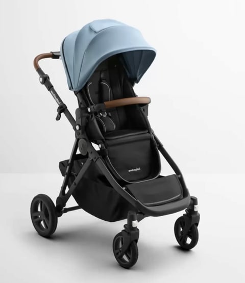 Single-to-Double Stroller 3.0 in Stone Blue