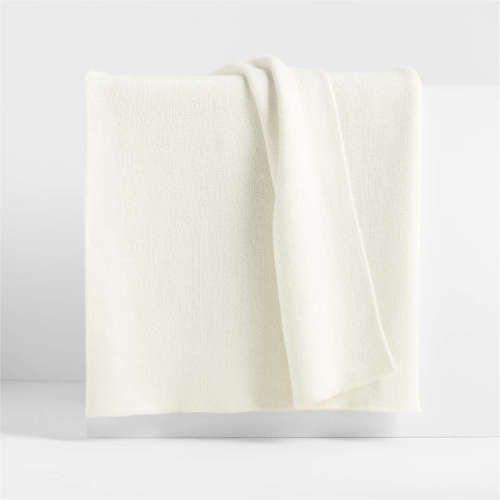 Calda Chantilly 70"x55" Pampas Ivory Throw Blanket