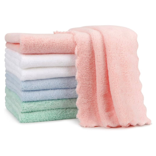 Orighty Burp Cloths, Super Soft & Highly Absorbent Coral Fleece, 20 x 10 Inch Gentle & Large Burp Rugs for Baby Sensitive Skin - Burping Cloths for Newborn Essential, 8 Pack