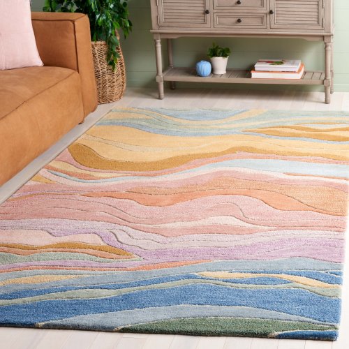 SAFAVIEH Handmade Rodeo Drive Bjarndis Mid-Century Modern Wool Rug