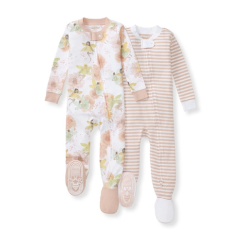 Fairy Floral Organic Baby Girl Sleeper - 2 Pack