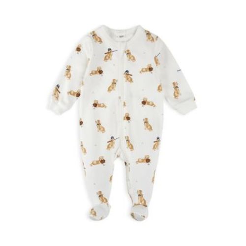 Baseball Dogs Cotton Footie Pajamas, 6M