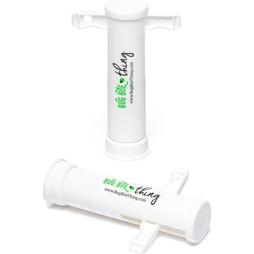 BUG BITE THING Suction Tool - Bug Bites and Bee/Wasp Stings, Natural Insect Bite Relief - White 2-Pack