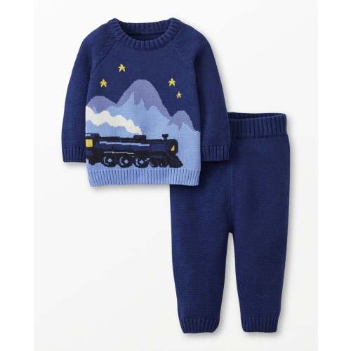 Baby Warner Bros™ Discovery The Polar Express Sweater & Pants Set | Hanna Andersson