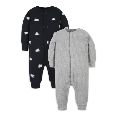 Modern Moments by Gerber Baby Boy Coveralls, 2-Pack (Newborn-12 Months)