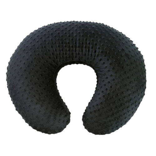 Owlowla Nursing Pillow Cover, Breastfeeding Pillow Slipcover Fits Nursing Pillow for Baby Boy Girl(Black)