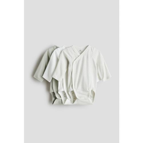 3-PACK WRAPOVER BODYSUITS