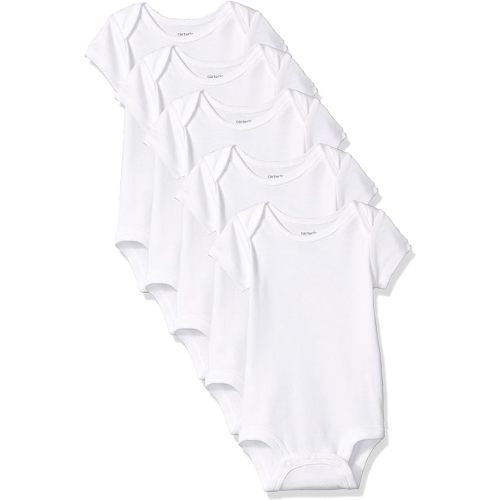 Carter's White Bodysuits 5pack - 6 Months
